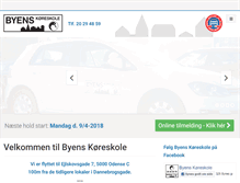 Tablet Screenshot of byenskoereskole.dk